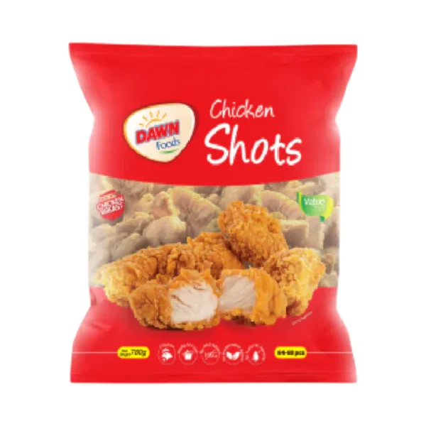 DAWN CHICKEN SHOTS ECOCOMY 68PCS PACK 780 GM