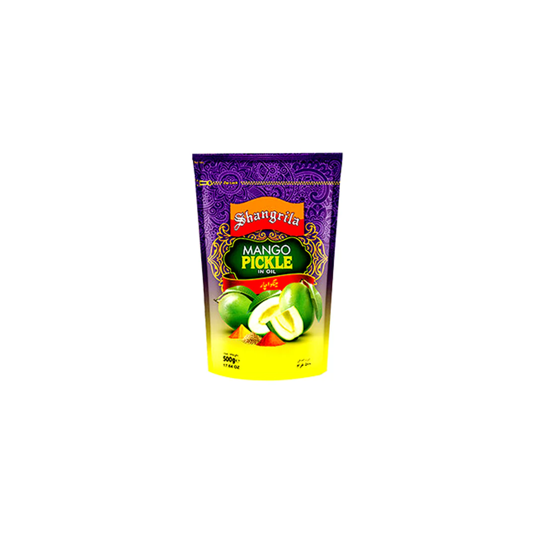 Shangrila-Mango-Pickle-Pouch-400gm SHANGRILLA MANGO PICKLE POUCH 400GM - Image 1