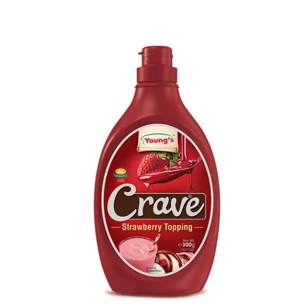 YOUNGS CRAVE STRAWBERRY TOPPING 300GM
