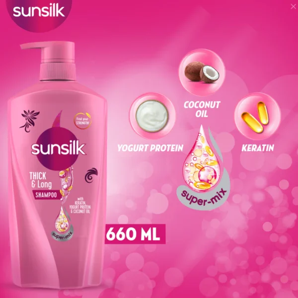SUNSILK SHAMPOO LUSCIOUSLY THICK & LONG 660 ML