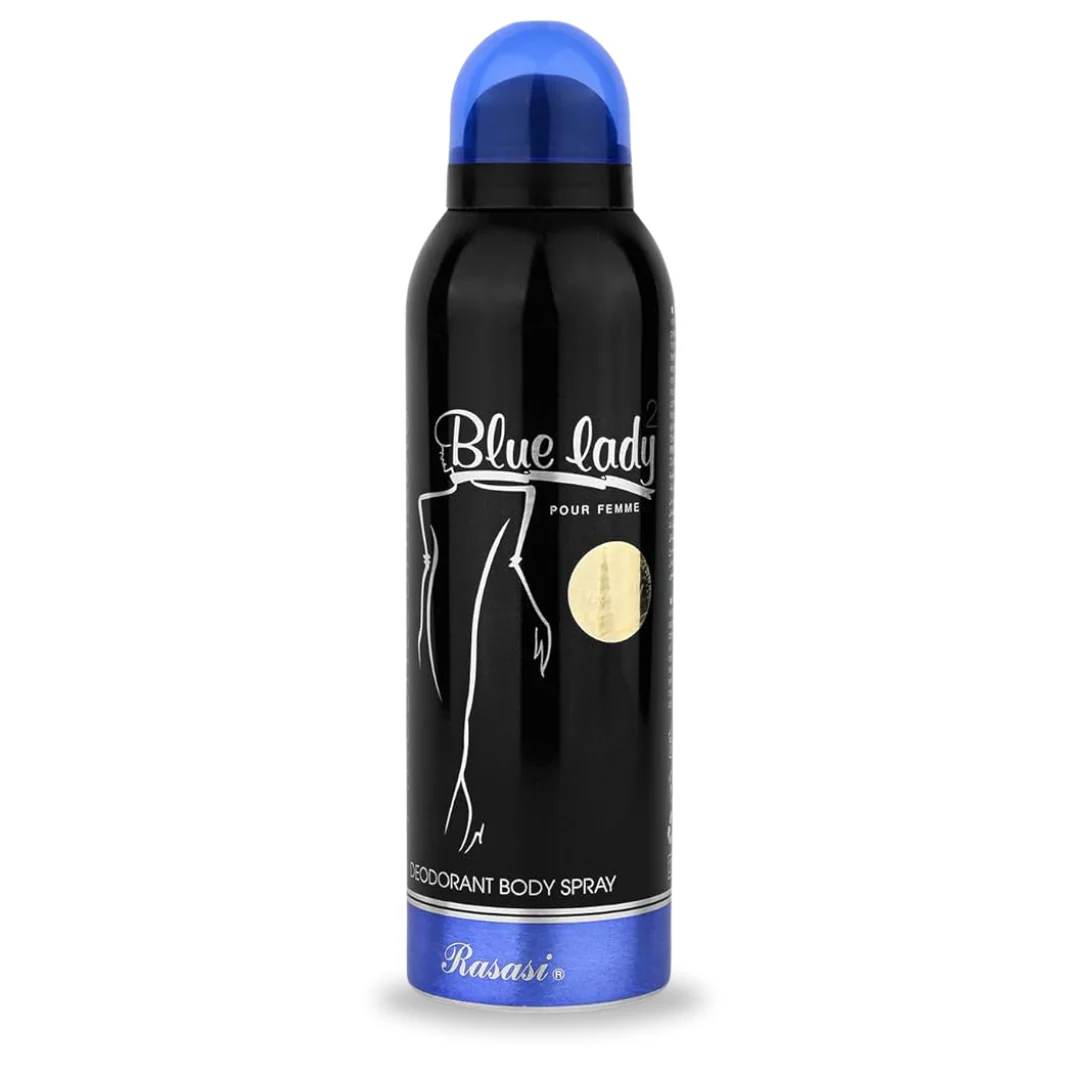 Untitleddesign-2024-01-05T105228.774 RASASI DEODORANT BLUE LADY 2 BODY SPRAY FOR WOMEN 200ML - Image 1