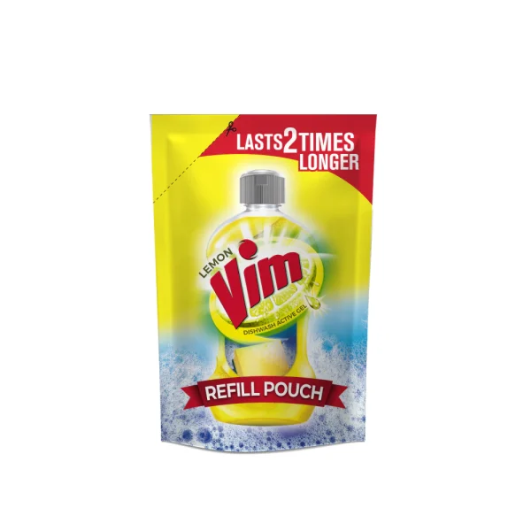 VIM DISHWASHER GEL REFILL LEMON POUCH 750 ML