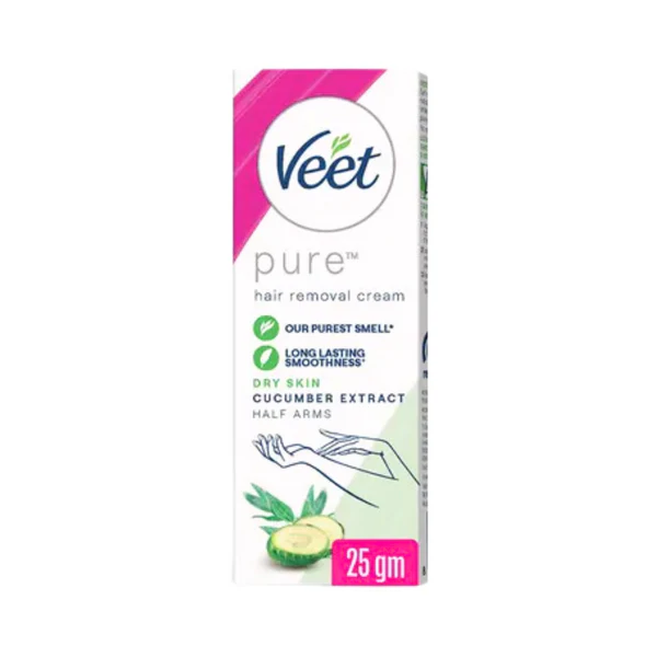 VeetPureHairRemovalCreamforDrySkin25g_grande VEET HAIR REMOVAL CREAM FOR SENSITIVE SKIN 25 GM - Image 1