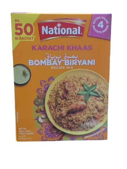 WhatsApp Image 2025-09-18 at 5.36.51 AM NATIONAL MASALA BOMBAY BIRYANI KARACHI KHAS 280 GM - Image 1