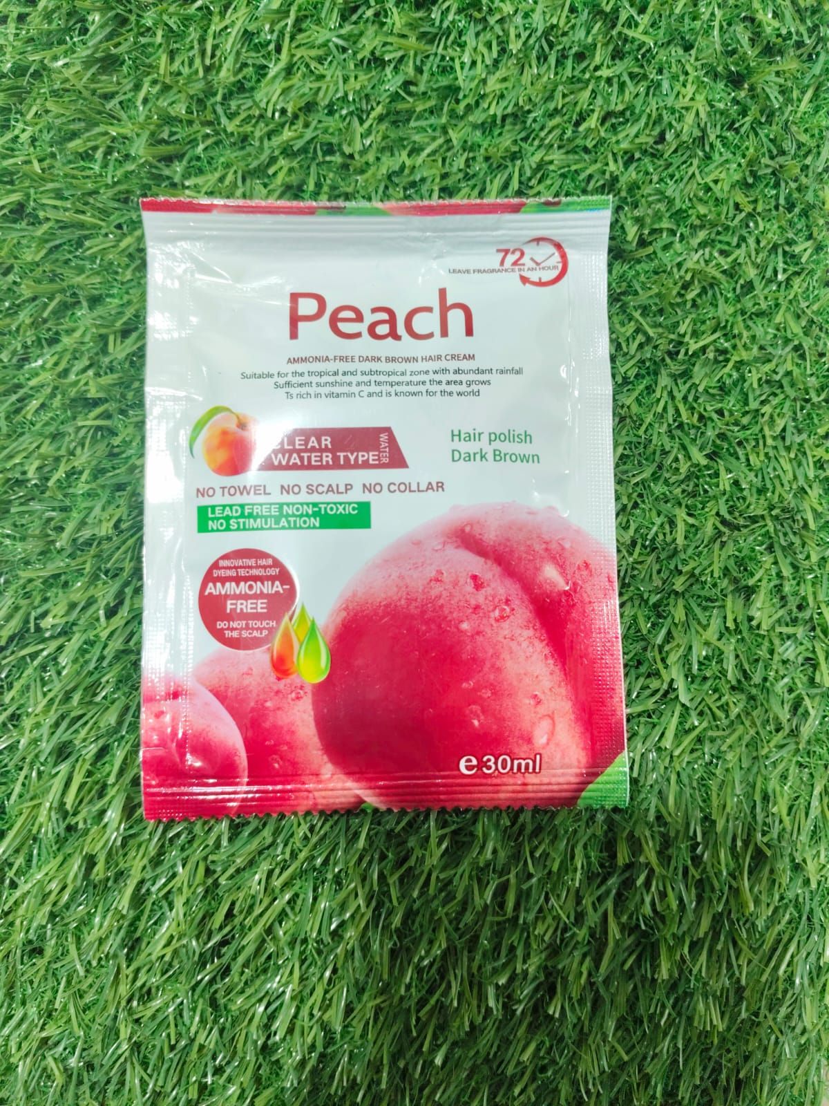 WhatsApp Image 2025-09-23 at 8.10.59 AM PEACH HAIR POLISH DARK BROWN 30 ML - Image 1