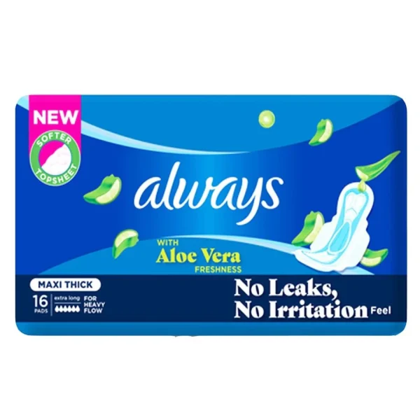 ALWAYS MAXI THICK EXTRA LONG 16 PADS