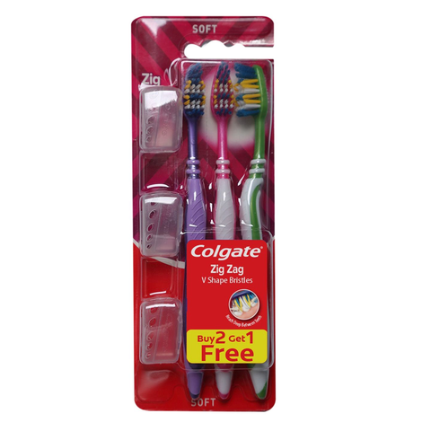 ccfc802f-2443-4880-bc06-0c01b0079bb9 COLGATE TOOTHBRUSH ZIGZAG SOFT TRIPPLE - Image 1