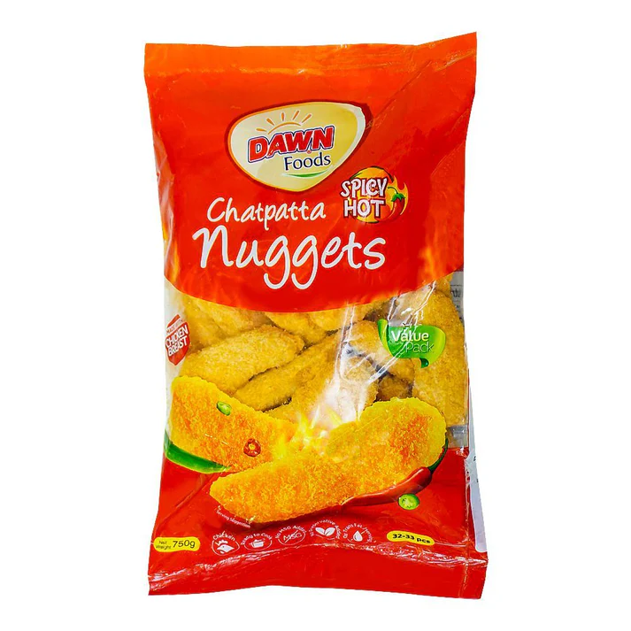 chattp DAWN CHICKEN CHATPATTA NUGGETS 750GM - Image 1