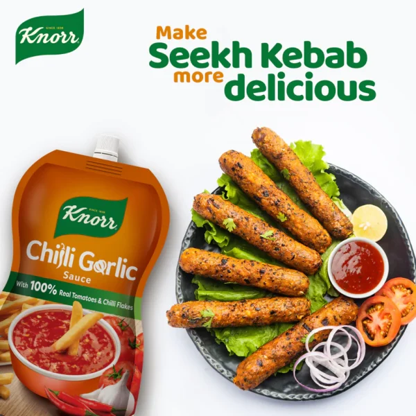 KNORR CHILLI GARLIC SAUCE POUCH 400 GM