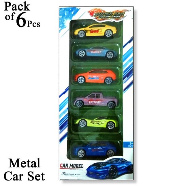 SUPER CAR MODEL DIE CAST METAL 6PCS