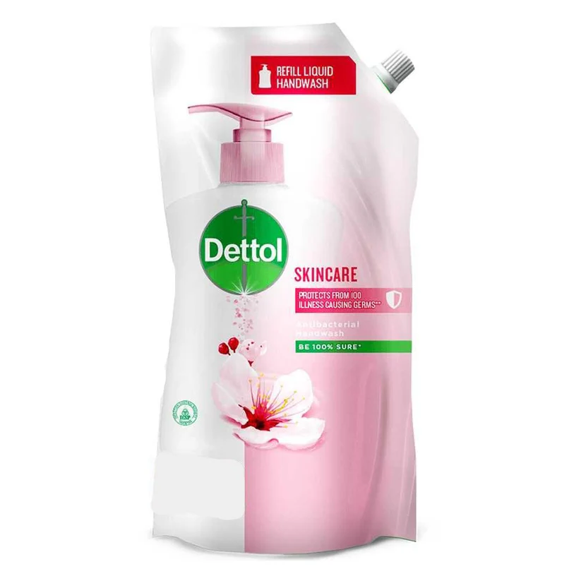 dettol_liquid_hand_wash_refill_antibacterial_germ_protection_skincare_750ml_copy DETTOL HAND WASH SKIN CARE REFILL POUCH 750ML - Image 1