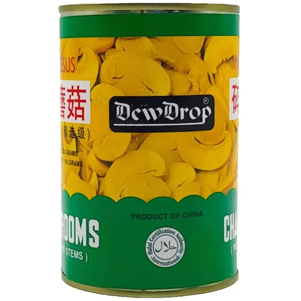 DEW DROP MUSHROOMS CHOICE WHOLE TIN 350 GM