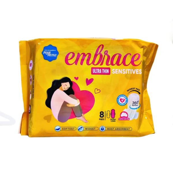 ROSE PETAL EMBRACE ULTRA THIN LONG 8 PADS