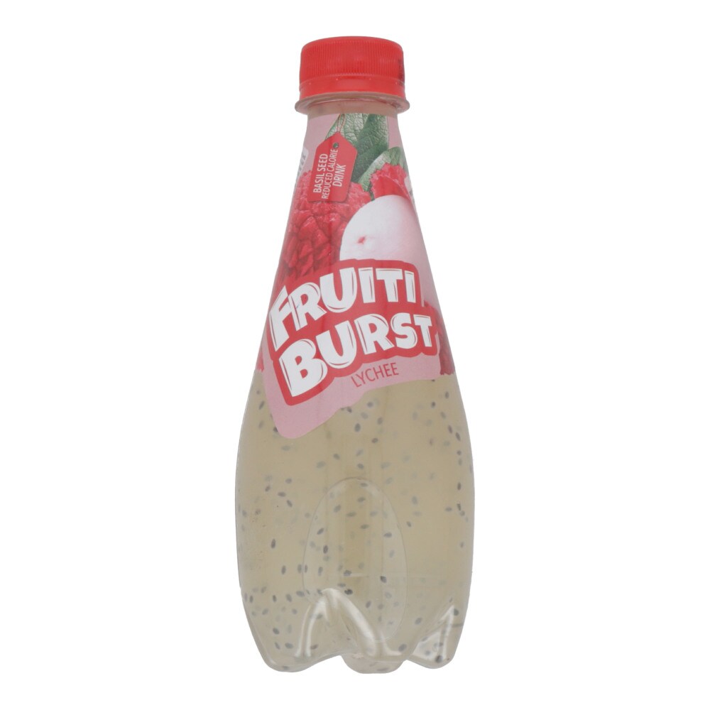 fruiti burst lychee FRUITI BRUST BASIL SEED LYCHEE 330ML - Image 1