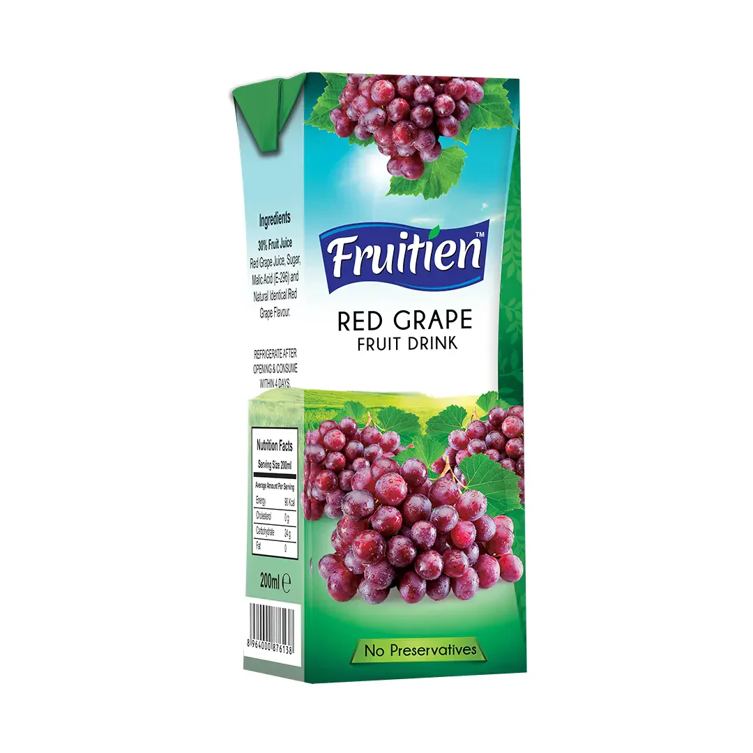 fruitien juice RED FRUITIEN JUICE NECTAR RED GRAPES 200ML - Image 1