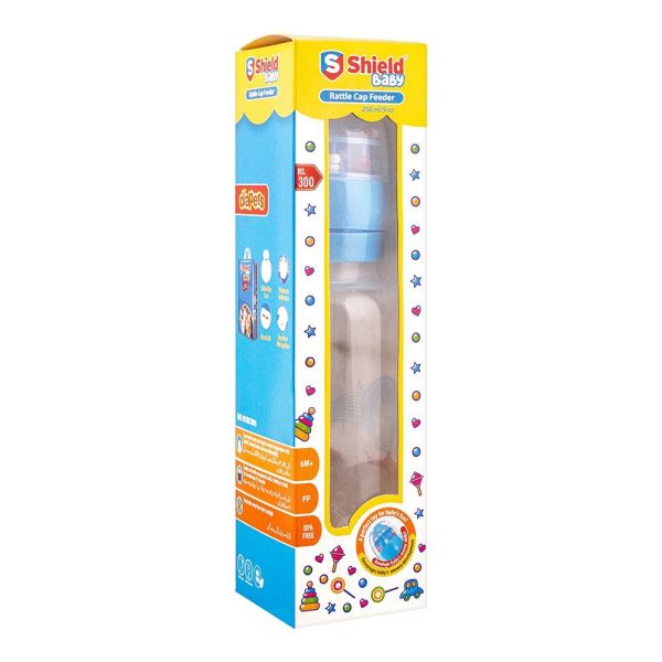 SHIELD BABY STANDARD NECK RATTLE CAP FEEDER 250ML