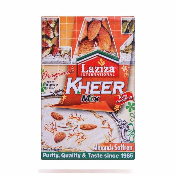 LAZIZA KHEER MIX ALMOND+SAFFRON 155GM