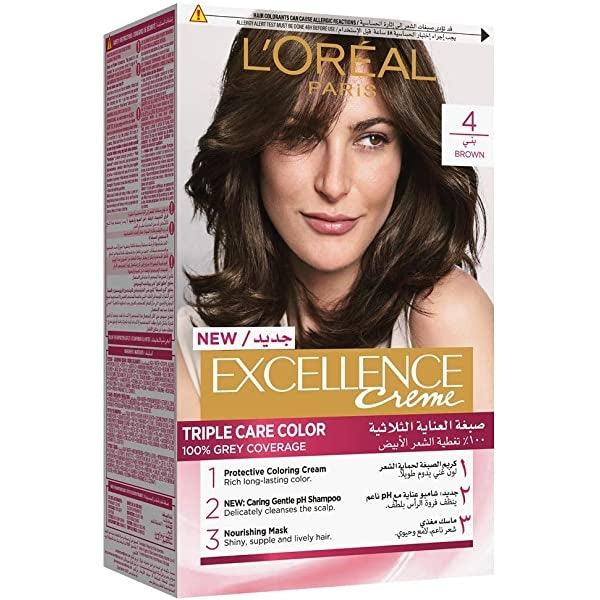 loreal-excllence-hair-color-4-brown-chatain-nazar-jan-s-supermarket LOREAL EXCELLENCE CREME 4 BROWN - Image 1