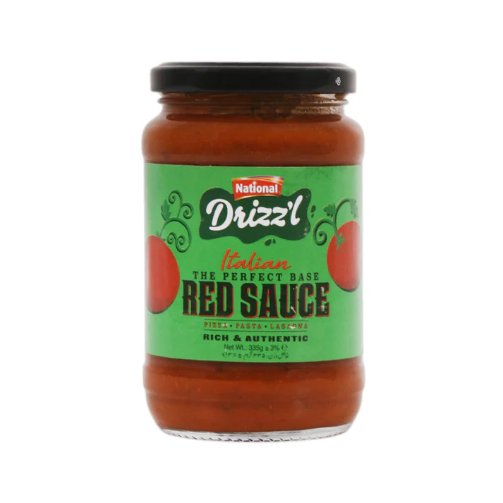 nat red sauce NATIONAL DRIZZL RED SAUCE 335GM - Image 1