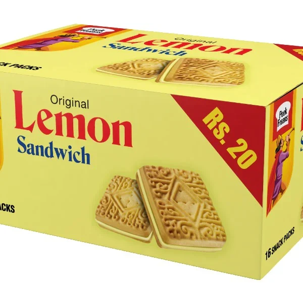 PEEK FREANS LEMON SANDWICH SNACK PACK 32 GM 16 SNACK PACKS BOX