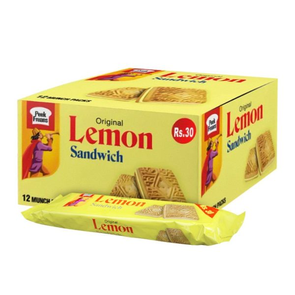 PEEK FREANS LEMON SANDWICH MUNCH PACK 48 GM 12 MUNCH PACKS