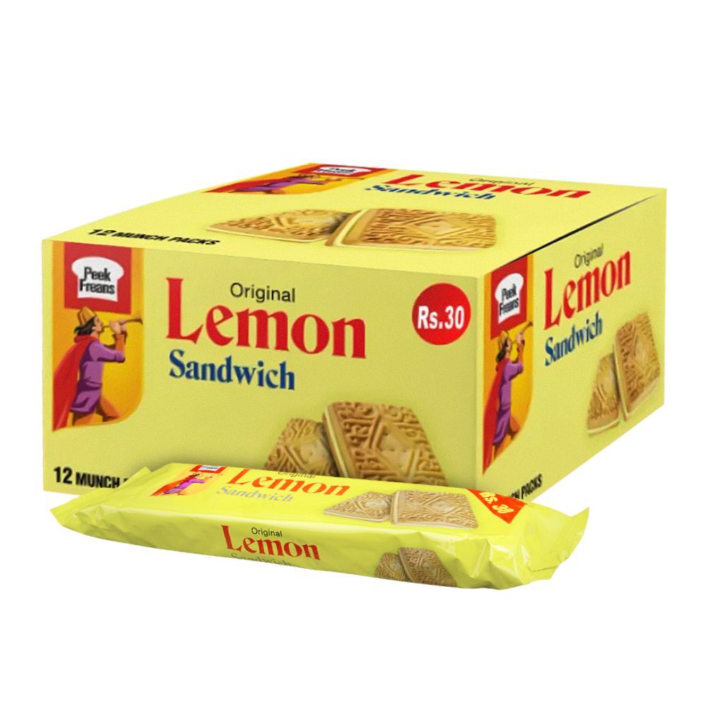 pk1236670-1 PEEK FREANS LEMON SANDWICH MUNCH PACK 48 GM 12 MUNCH PACKS - Image 1