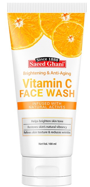 saeed-ghani-vitamin-c-face-wash_front_photo_original SAEED GHANI WHITE VITAMIN C FACE WASH 100ML - Image 1