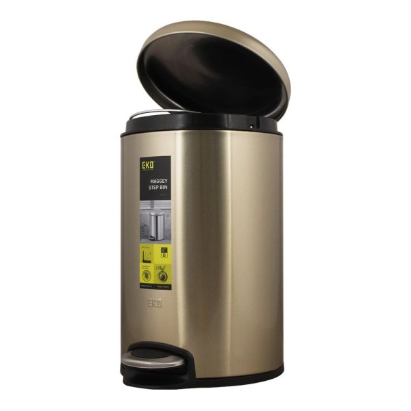 EKO DUSTBIN 9213 GOLD 8 LITRE