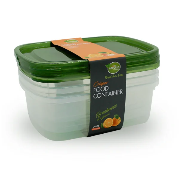 APPOLLO CRISPER FOOD CONTAINER LARGE 3PCS