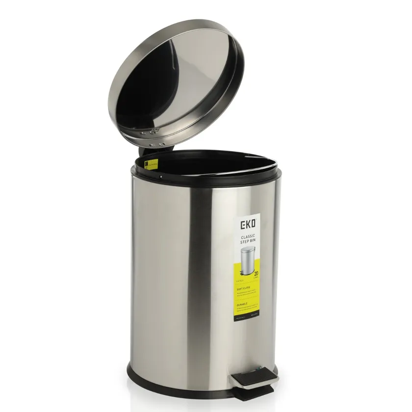 5108011009502_2 EKO DUSTBIN EK9213 TITANIUM GREY 20 LITRE - Image 1