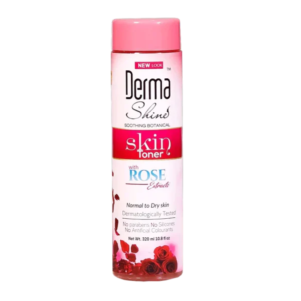 DERMA SHINE SOOTHING BOTANICAL TONER WITH ROSE 320 ML
