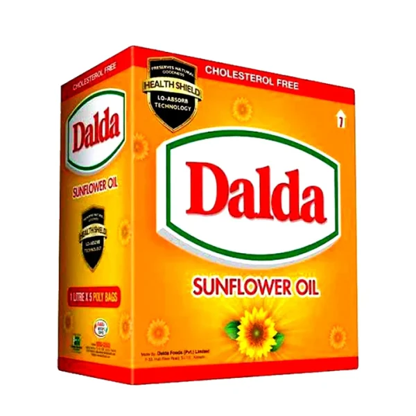 DALDA SUNFLOWER OIL 5X1LTR POUCH