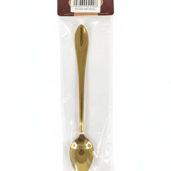CRYSTAL GOLD SPOON  6Pcs