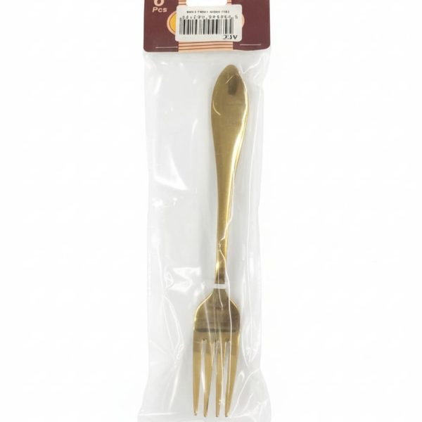 CRYSTAL GOLD LARGE FORK  6PCS