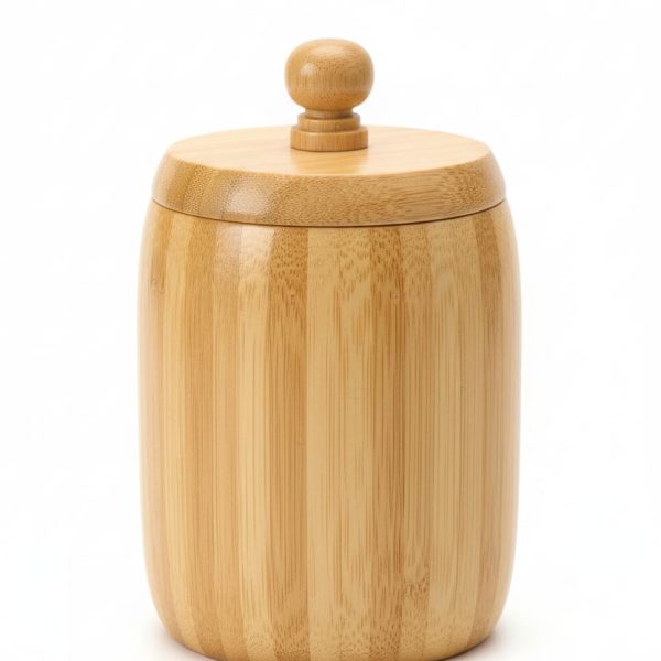 WOOD JAR LARGE
