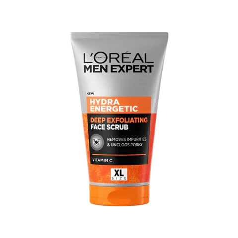 LorealMenExpertFaceScrubHydraEnergeticDeepExfoliating_nbsp_VitaminCXlSize150ml_large LOREAL MEN EXPERT HYDRA ENERGETIC FACE SCRUB - Image 1