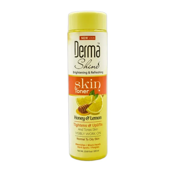 DERMA SHINE TONER WITH HONEY & LEMON 320 ML