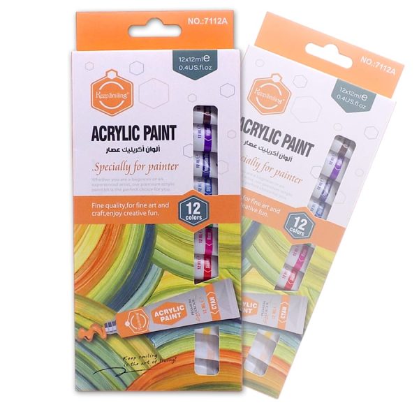 ACRYLIC PAINT 12 COLORS