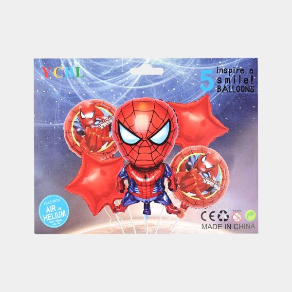 5 SMILE BALOON SPIDERMAN