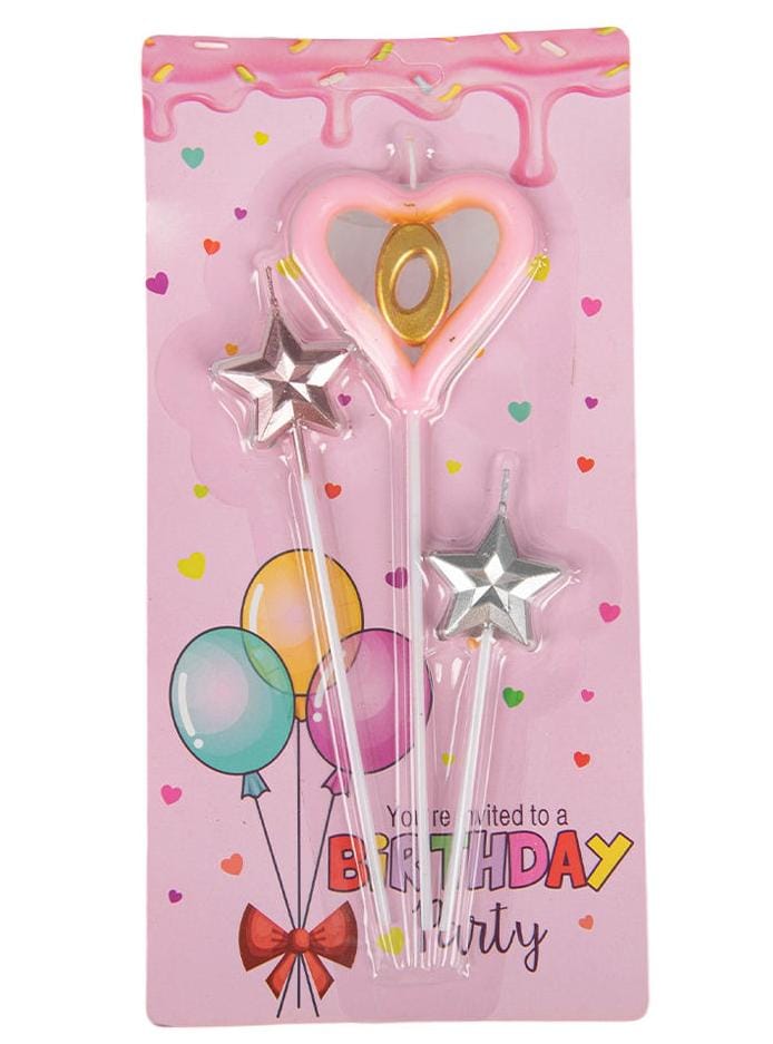 WhatsApp Image 2025-10-04 at 7.24.53 AM COLORFUL PINK HEART BITHDAY CANDLE - Image 1