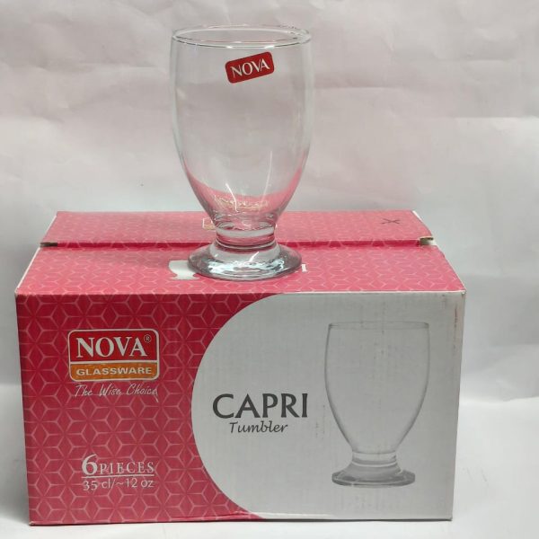 NOVA CAPRI TUMBLER GLASS 6 PCS SET