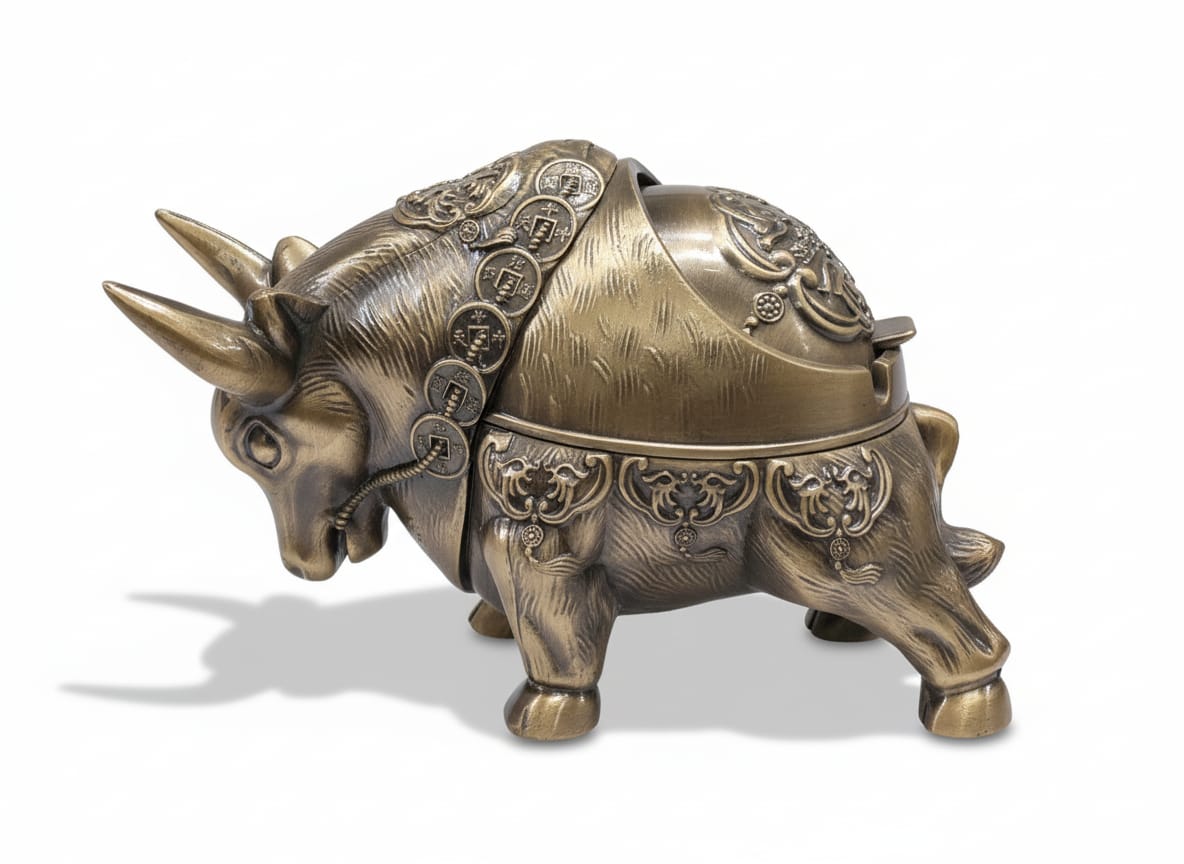 WhatsApp Image 2025-10-08 at 21.40.37_f0cb5f02 BULL METAL ASHTRAY - Image 1