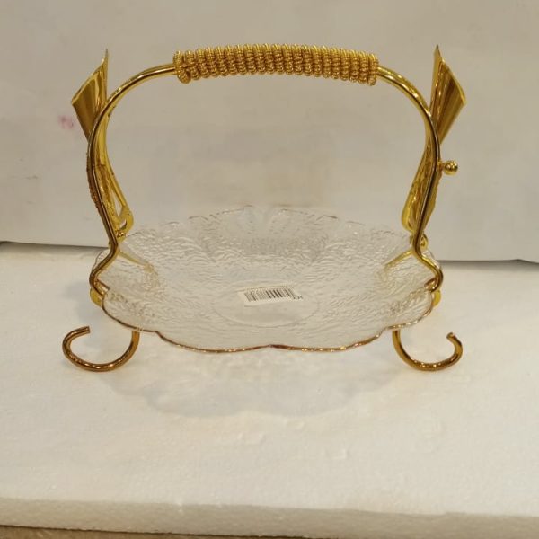 FANCY FRUIT DISH WITH STAND SMALL