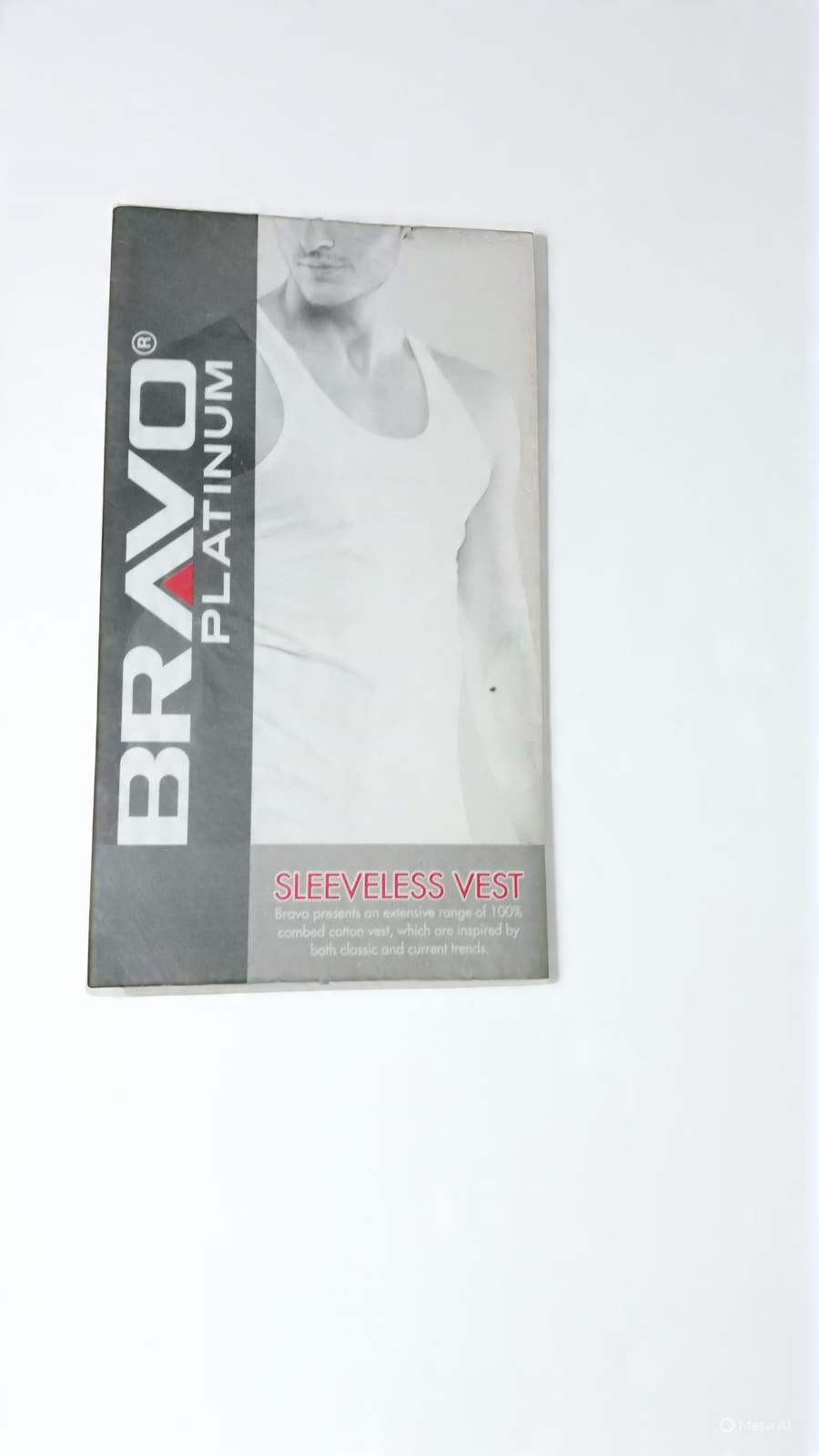 WhatsApp Image 2025-10-17 at 17.04.30_6694c689 BRAVO PLATINUM SHORT SLEEVELESS VEST SMALL - Image 1