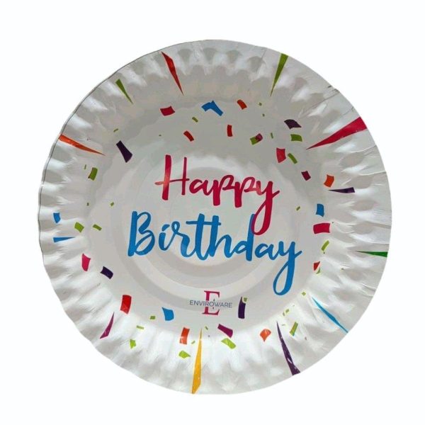 HAPPY BIRTHDAY PLATE 10 PCS