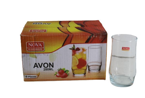 NOVA AVON TUMBLER GLASS 6 PCS