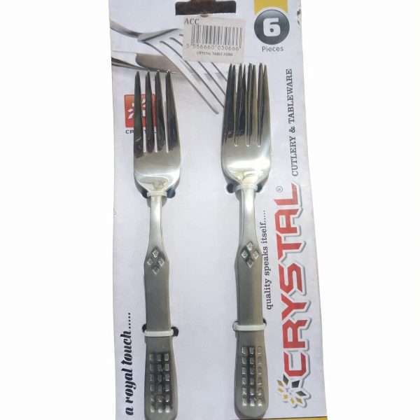 CRYSTAL TABLE FORK 6PCS