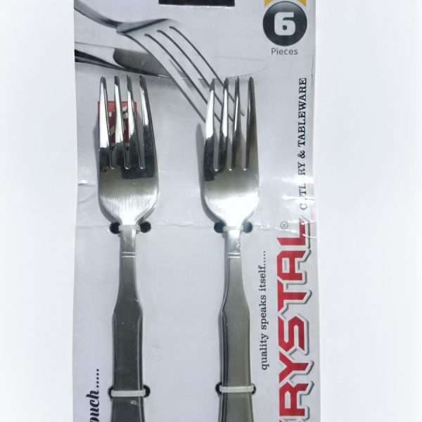 CRYSTAL TABLE FORK 6PCS