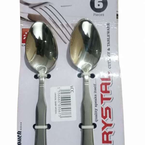 CRYSTAL TABLE BABY SPOON 6PCS