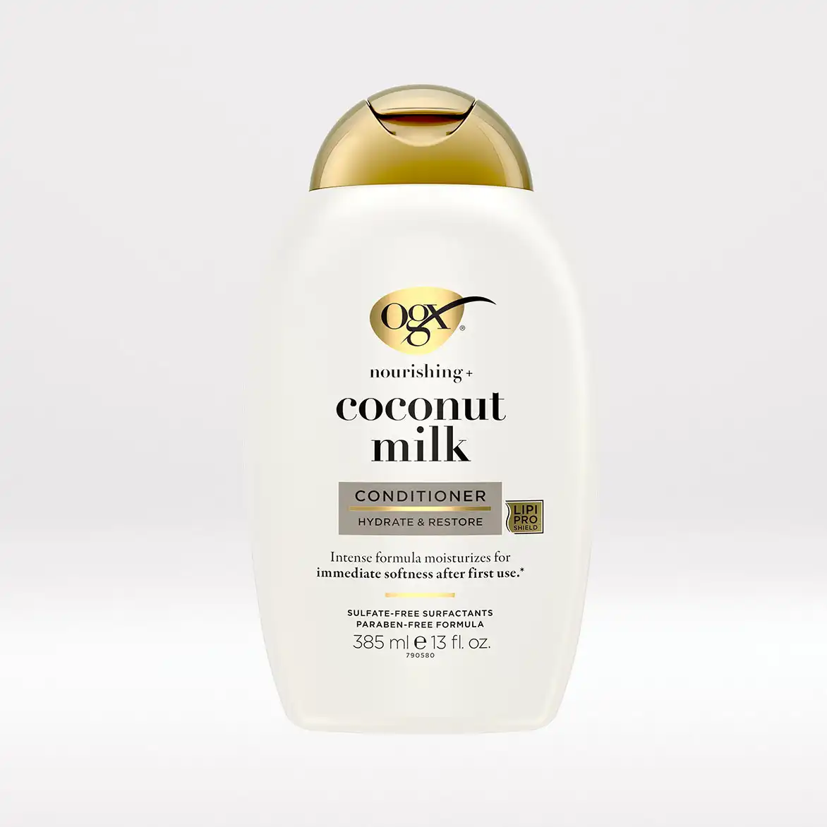 coconut-milk-conditioner-13oz-FOP-cloudy-gradient OGX CONDITIONER COCONUT MILK 385ML - Image 1